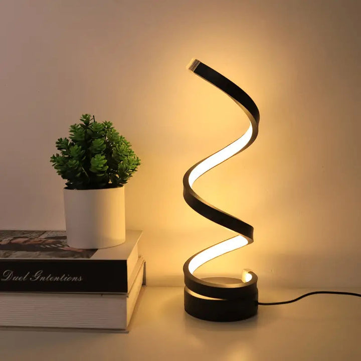 SpiralGlow - Elegant LED Lamp with Dimming Function 0