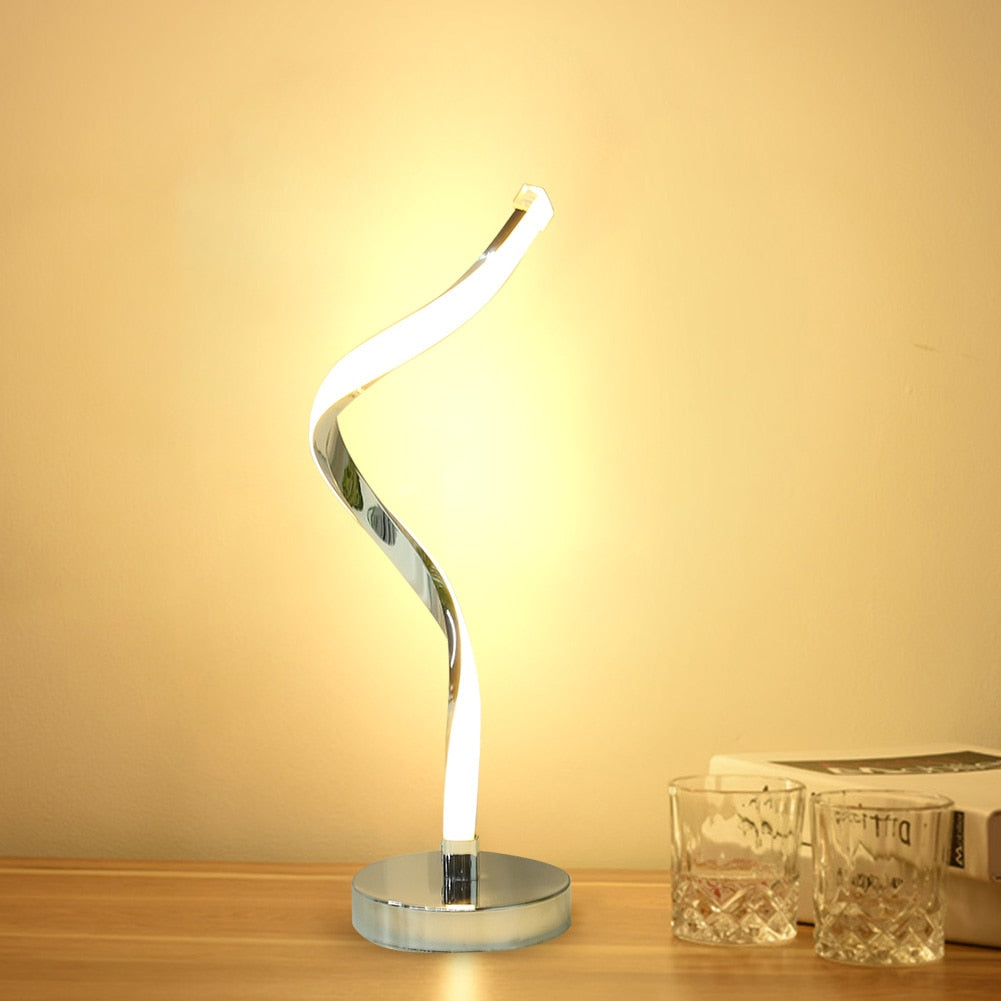 SpiralGlow – LED Desk Lamp with Spiral Design for Bedroom 4