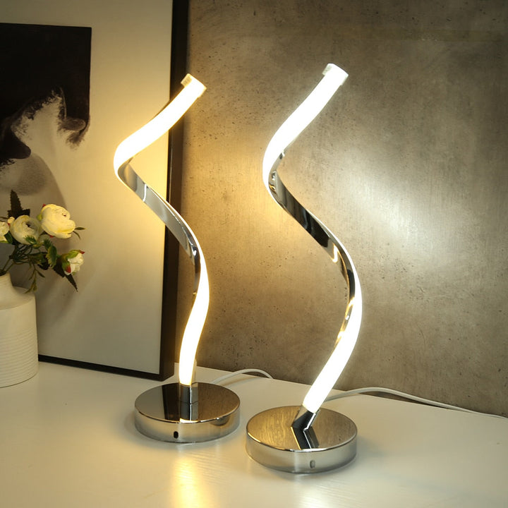 SpiralGlow – LED Desk Lamp with Spiral Design for Bedroom 7