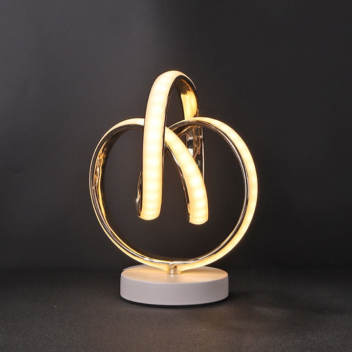SpiralGlow – Sleek LED Table Lamp with Cozy Warm Light 0