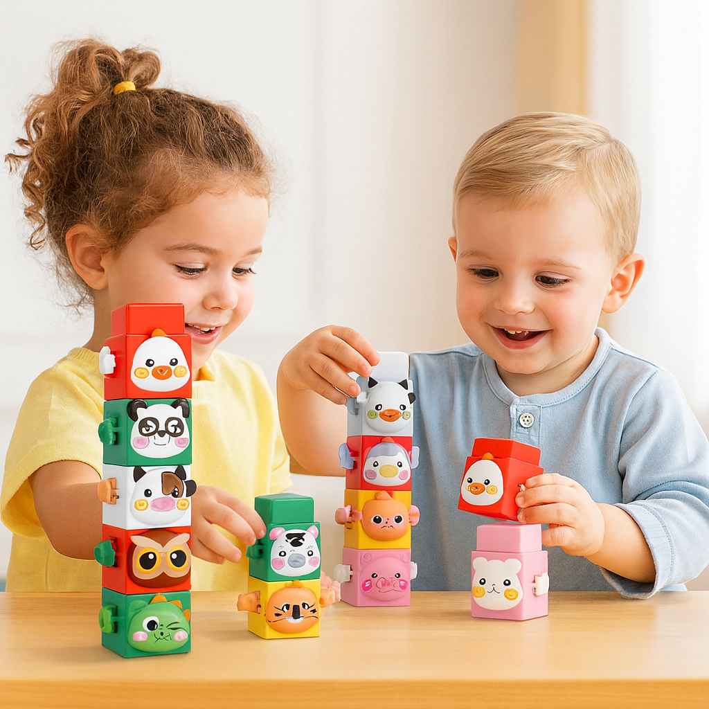 StackZoo - Educational building toys - Animal stacking set 0