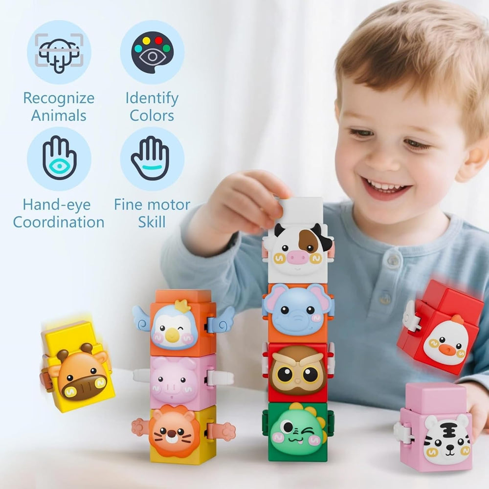 StackZoo - Educational building toys - Animal stacking set 1