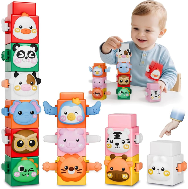 StackZoo - Educational building toys - Animal stacking set 2