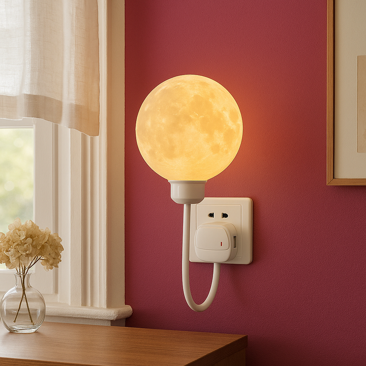 StoneGlow | Plug-in Moon Wall Lamp for Nostalgic Interior 2