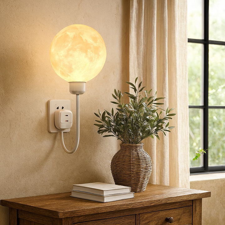 StoneGlow | Plug-in Moon Wall Lamp for Nostalgic Interior 3