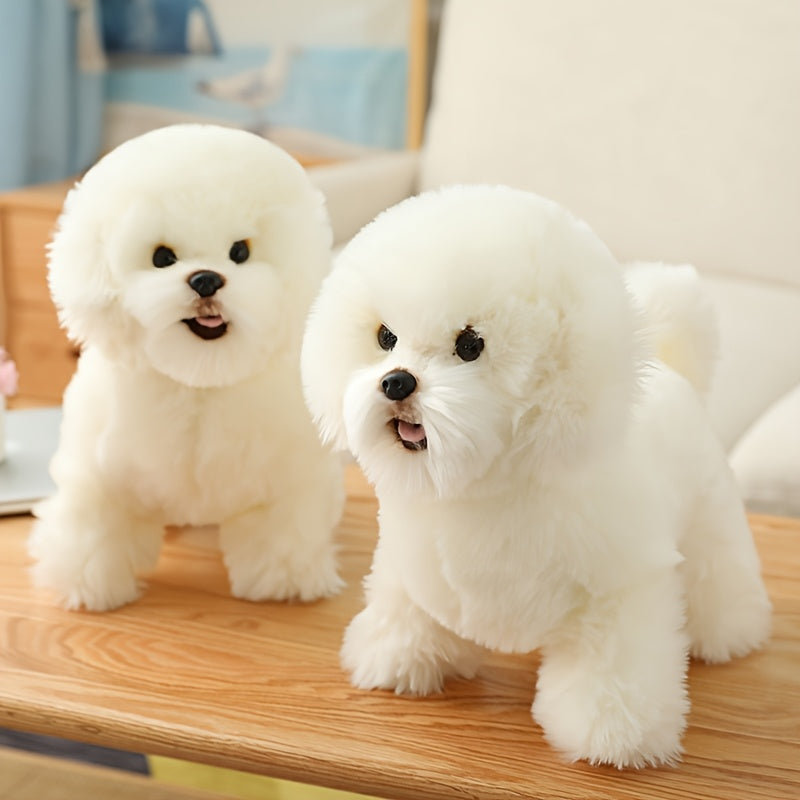 Stuffed Animal Plush Dog Toy Soft Polyester Cuddly Companion for Kids 1