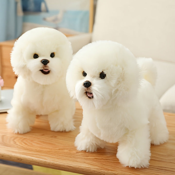 Stuffed Animal Plush Dog Toy Soft Polyester Cuddly Companion for Kids 1
