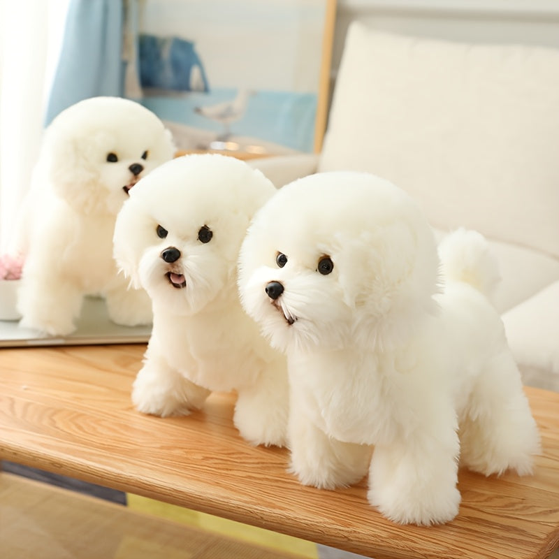 Stuffed Animal Plush Dog Toy Soft Polyester Cuddly Companion for Kids 3
