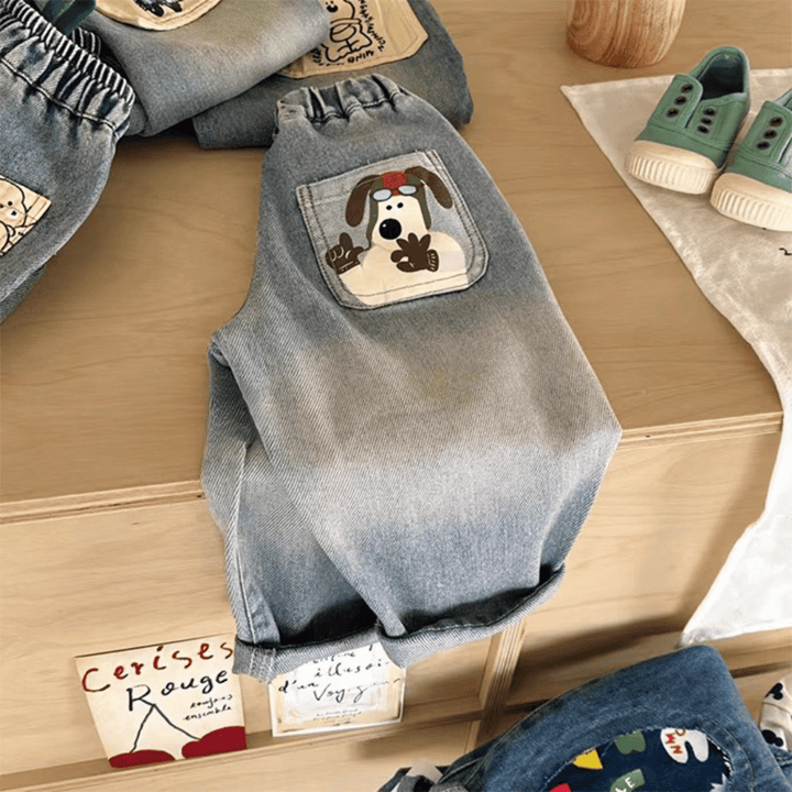 StyleStride™ – Cool Printed Jeans – Kids' Jeans 1