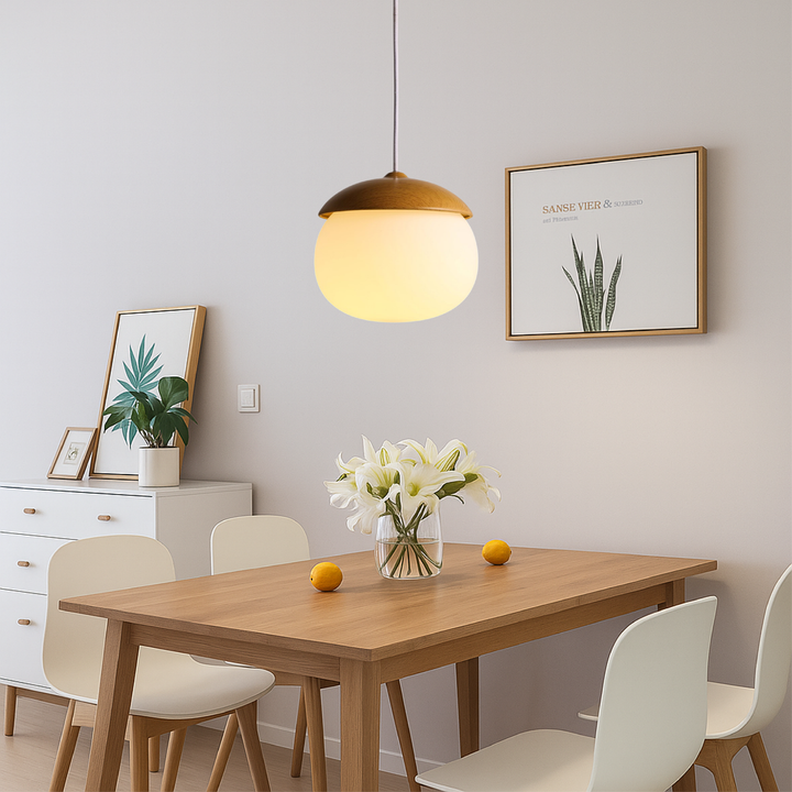 Sylura | Vintage Scandinavian Wooden Pendant Light 1