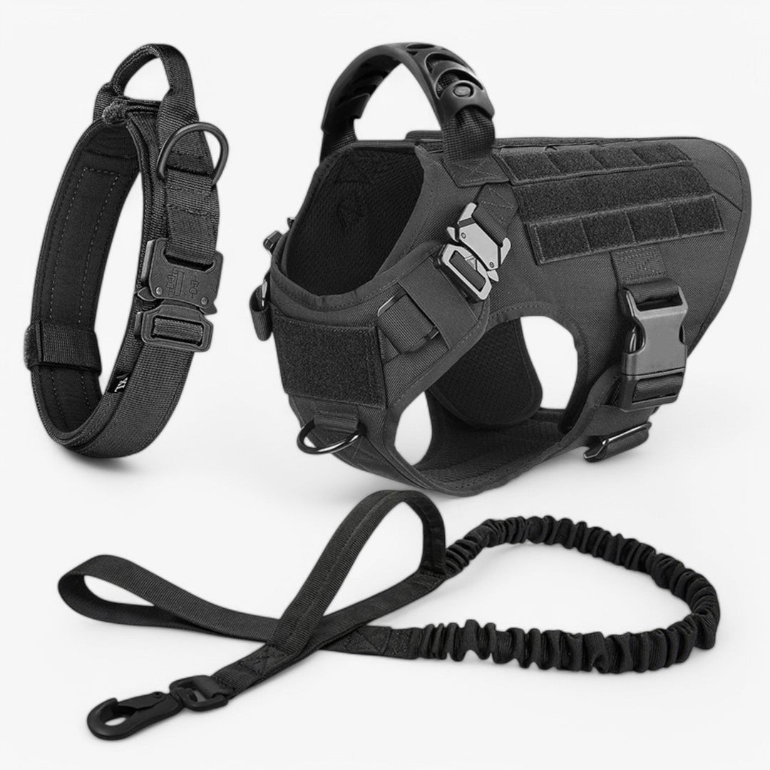 Tactical Dog Harness with Handle, Adjustable Fit and Reflective Details for Training and Safety 10