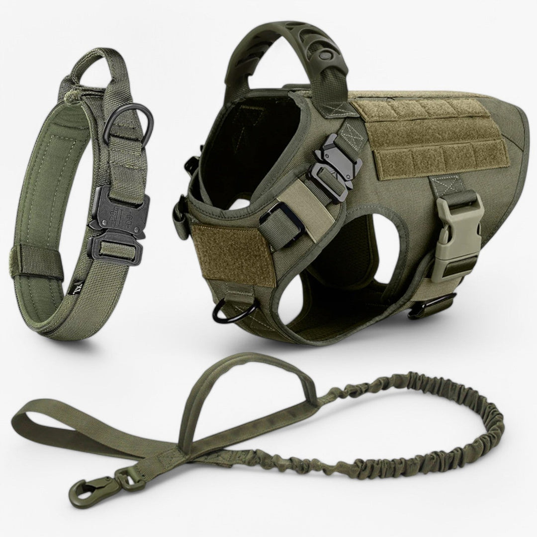 Tactical Dog Harness with Handle, Adjustable Fit and Reflective Details for Training and Safety 2