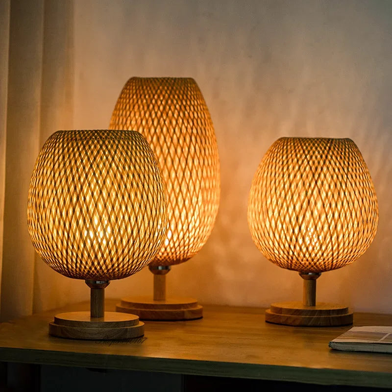 TerraBeam - Retro Bamboo Table Lamp 1