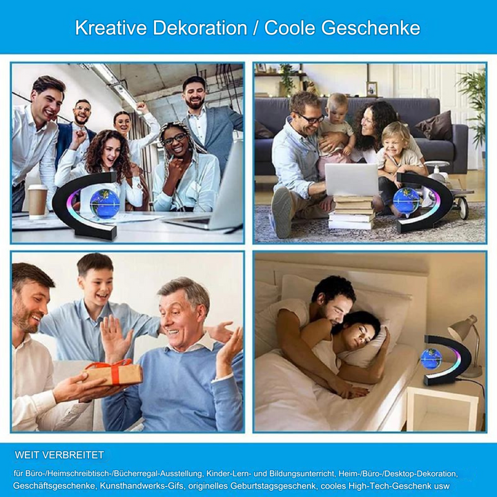 TerraGlobe | Floating Magnetic LED World Map Lamp with Levitating Display 2