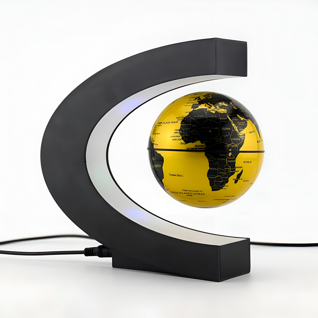 TerraGlobe | Floating Magnetic LED World Map Lamp with Levitating Display 7