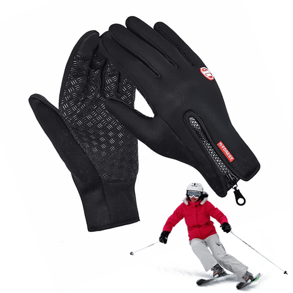 Thermal Waterproof Gloves - Winter Warm Windproof Fleece Lined Thermal Touch Screen Gloves 1