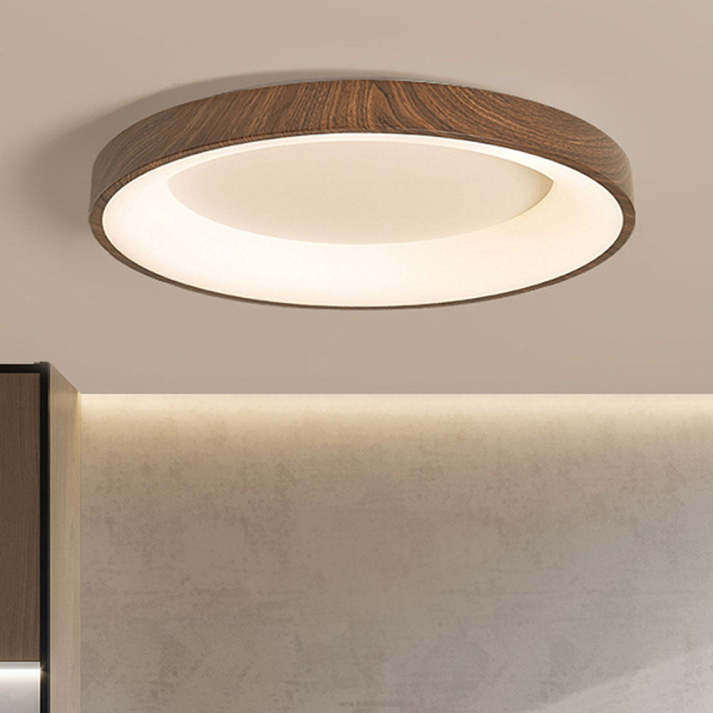 TimberGlow | Elegant Modern Round LED Ceiling Light Fixture 2