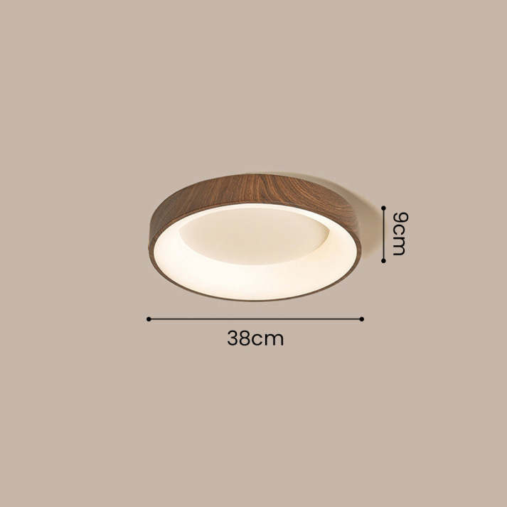TimberGlow | Elegant Modern Round LED Ceiling Light Fixture 8
