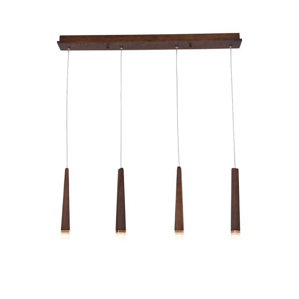 TimberGlow | Modern Elegant Wooden Dining Room Chandelier Light 18