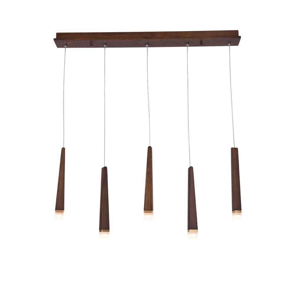 TimberGlow | Modern Elegant Wooden Dining Room Chandelier Light 26