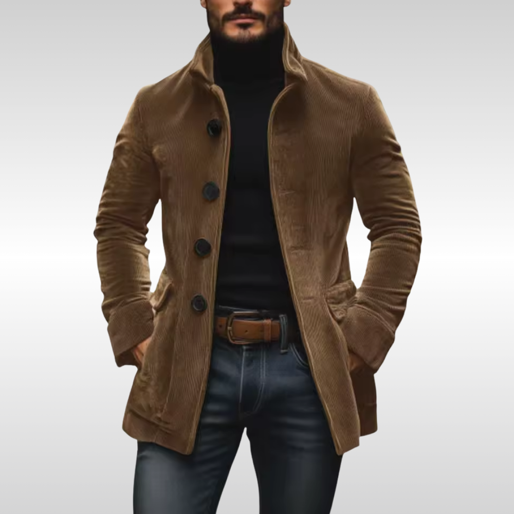 Timeless Corduroy Jacket with Soft Velvet Texture – Slim Fit Layering Piece for Year-Round Style 1