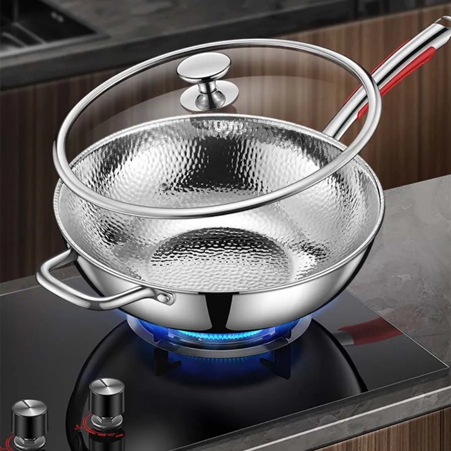 TitaniumEssence | Durable Premium Round Bottom Induction Wok Pan 1