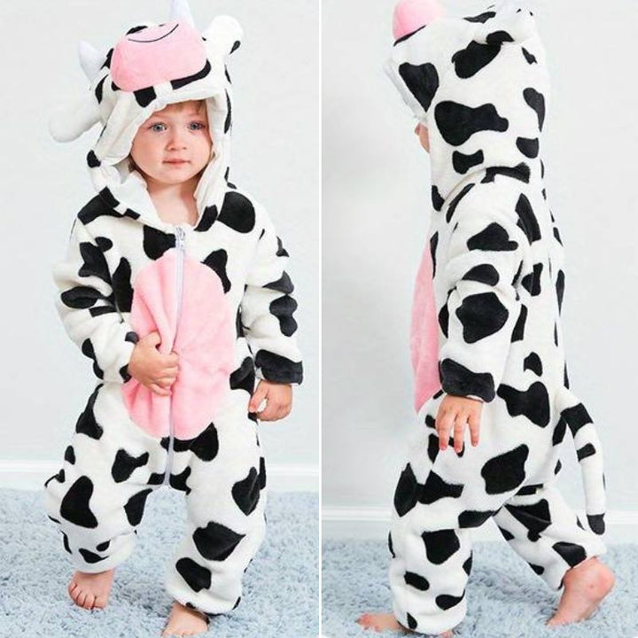 Toddler Jumpsuit Animal Theme Soft Cotton Hypoallergenic Fleece 10