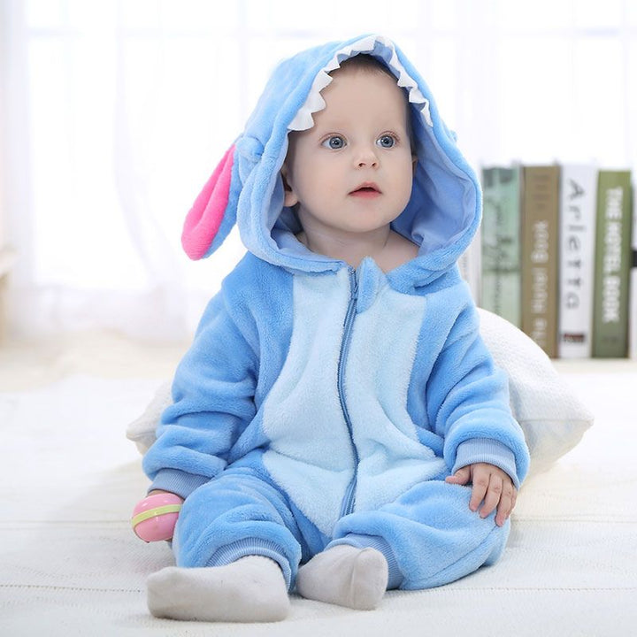 Toddler Jumpsuit Animal Theme Soft Cotton Hypoallergenic Fleece 2