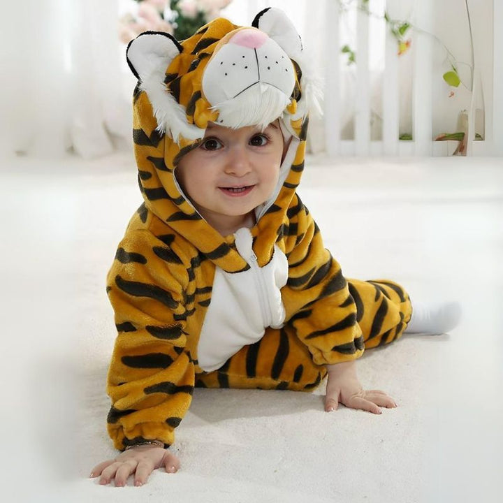 Toddler Jumpsuit Animal Theme Soft Cotton Hypoallergenic Fleece 6