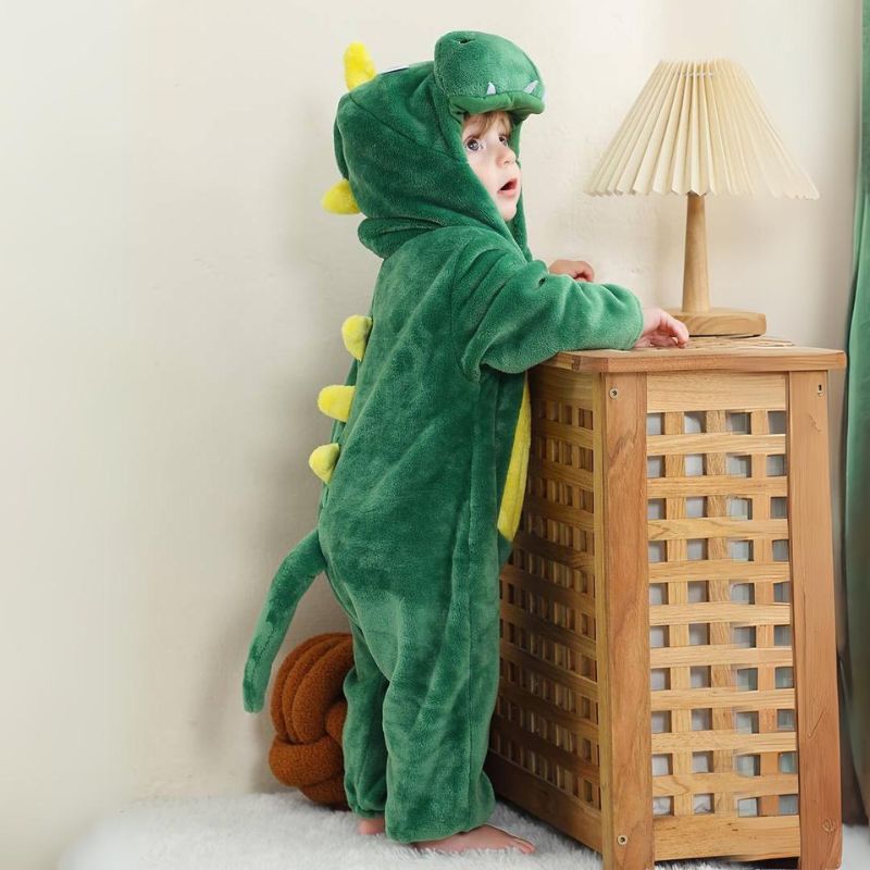Toddler Jumpsuit Animal Theme Soft Cotton Hypoallergenic Fleece 8