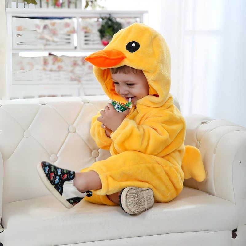 Toddler Jumpsuit Animal Theme Soft Cotton Hypoallergenic Fleece 9