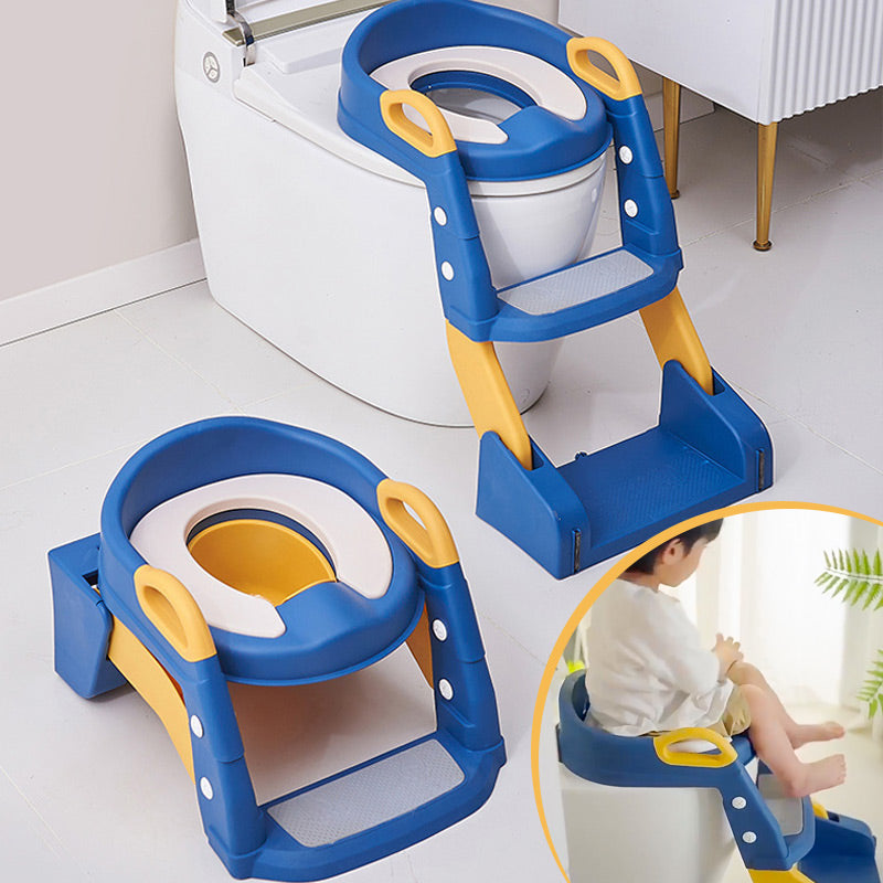 Toddler Potty Training Toilet Seat Adjustable Safe Plastic with Steps 1