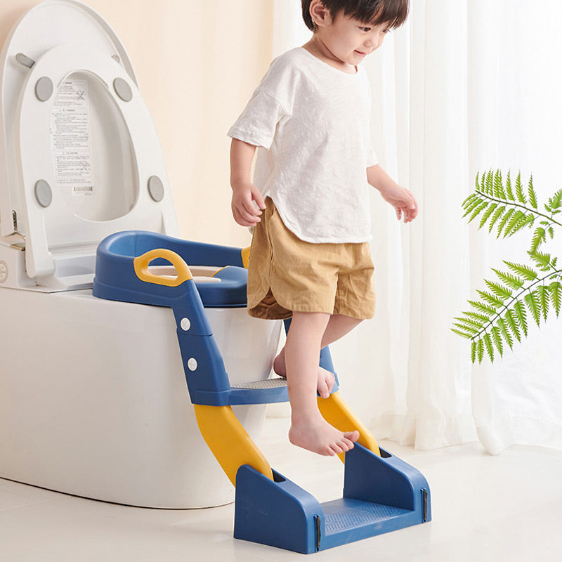 Toddler Potty Training Toilet Seat Adjustable Safe Plastic with Steps 2