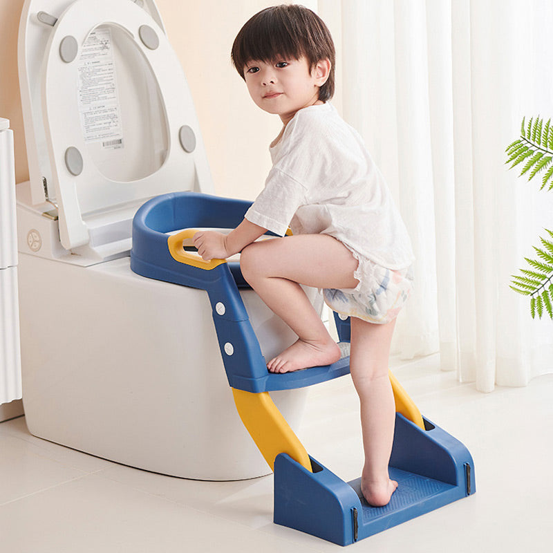 Toddler Potty Training Toilet Seat Adjustable Safe Plastic with Steps 3