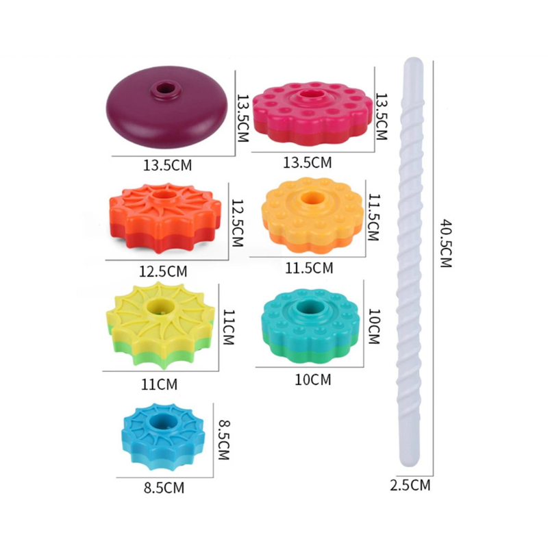 Toddler Stacking Tower - Twirl Tower 1