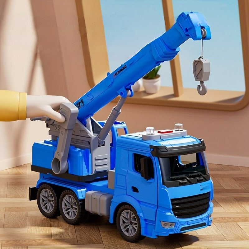 Toy Construction Crane Truck – Realistic Vehicle with Lights, Sounds, and Movable Arm for Kids’ Playtime 1