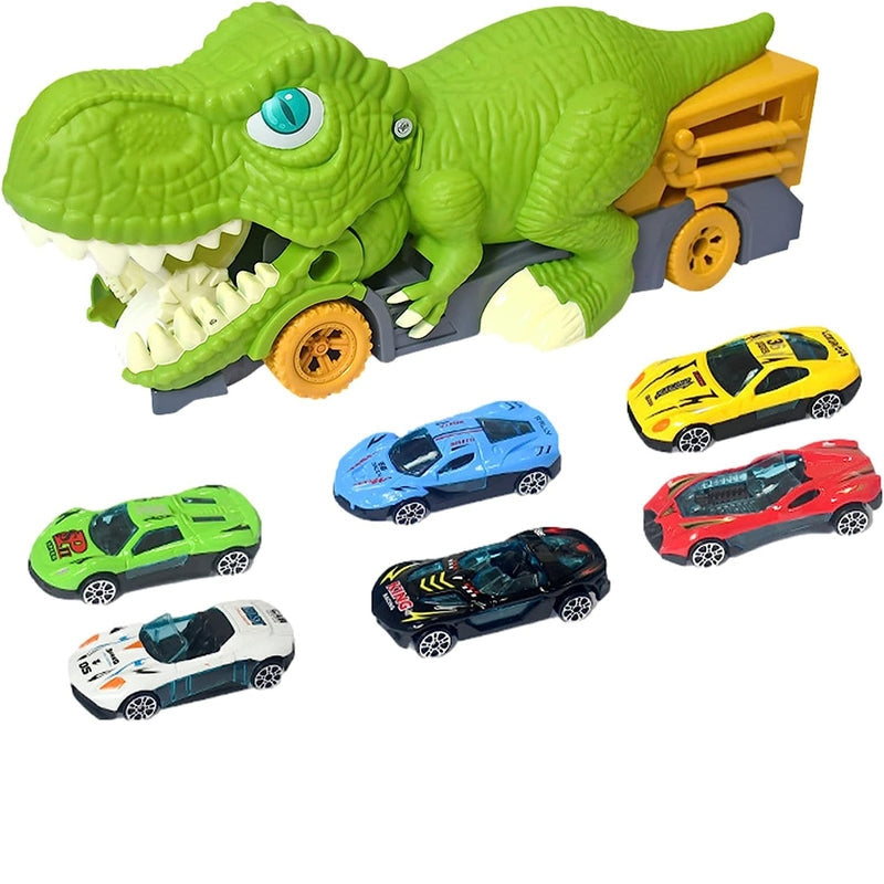 TrackRex – Dinosaur transport truck with car-eating function and rear exit 0