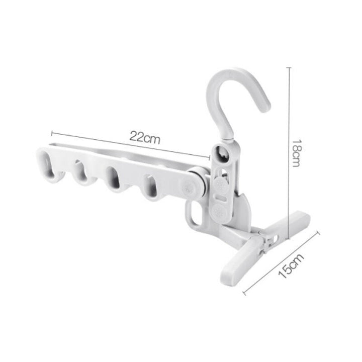 Travel Space Saver | Foldable Clothes Drying Rack with 5 Openings – Compact Organizer for Efficient Air Drying 7