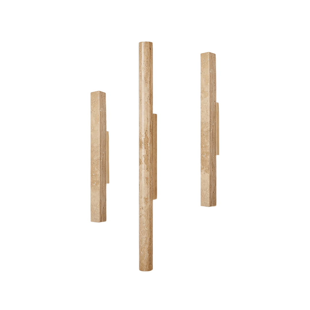 TravertineGlow | Elegant Minimalist Natural Stone Wall Sconce Light 1