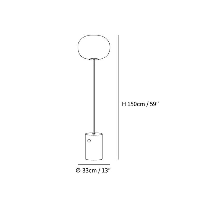 TravertineGlow | Elegant Unique Natural Stone Floor Lamp 3