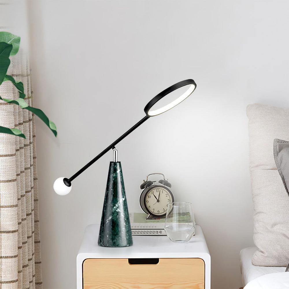 TriGlow – Geometric Table Lamp with Adjustable Swan Neck 1