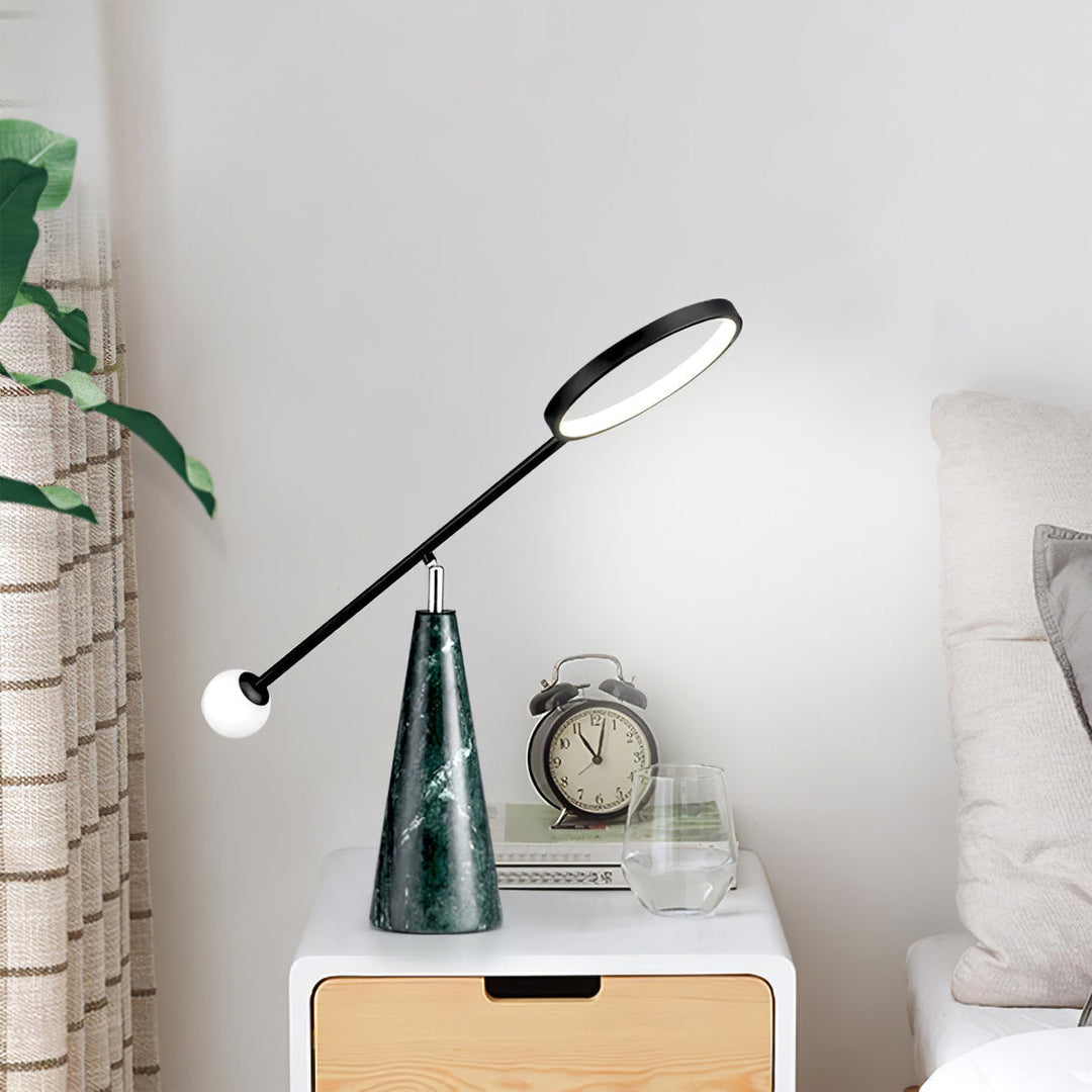TriGlow – Geometric Table Lamp with Adjustable Swan Neck 1