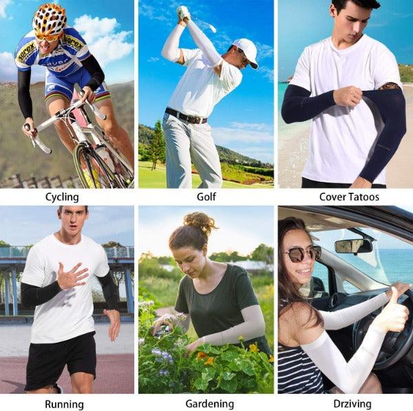 UV Protection Arm Sleeves - Breathable Sun Arm Sleeves, for Summer Sport Running Cycling Climbing Driving Golf 2