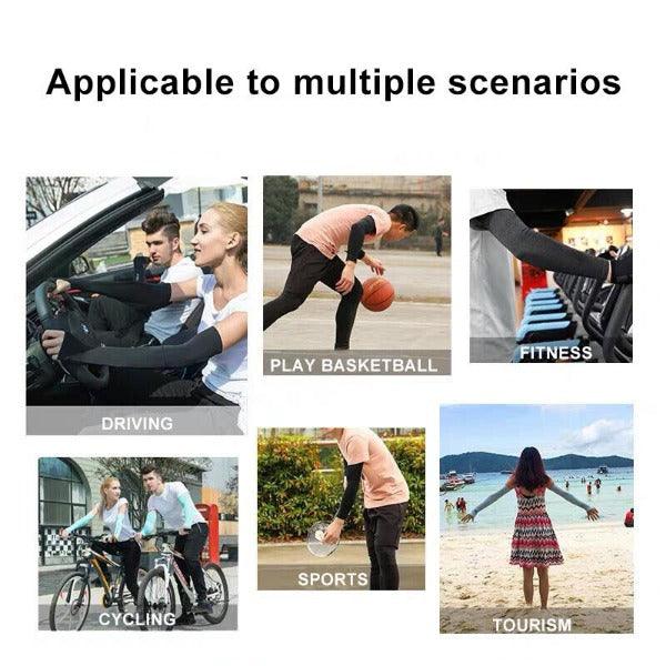 UV Protection Arm Sleeves - Breathable Sun Arm Sleeves, for Summer Sport Running Cycling Climbing Driving Golf 3