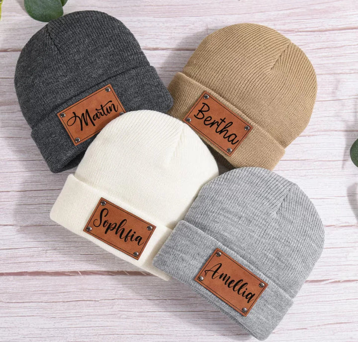 Unisex Beanie Muts Gepersonaliseerd Acryl Met Eigen Lettertype 3