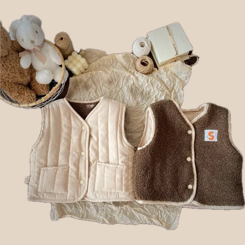 Unisex Body Warmer Reversible Lightweight Cotton for Kids 0-6 Years 1
