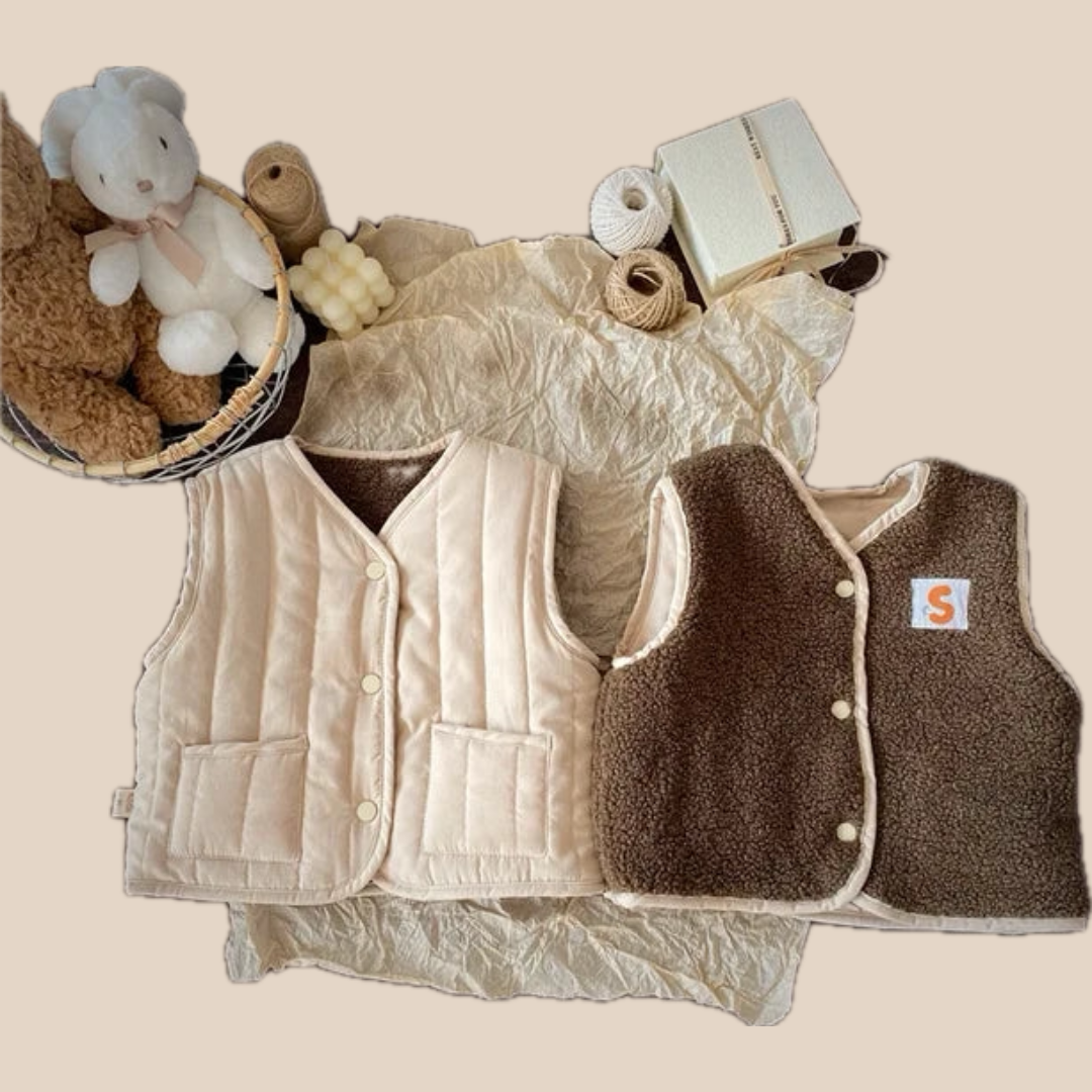 Unisex Body Warmer Reversible Lightweight Cotton for Kids 0-6 Years 1