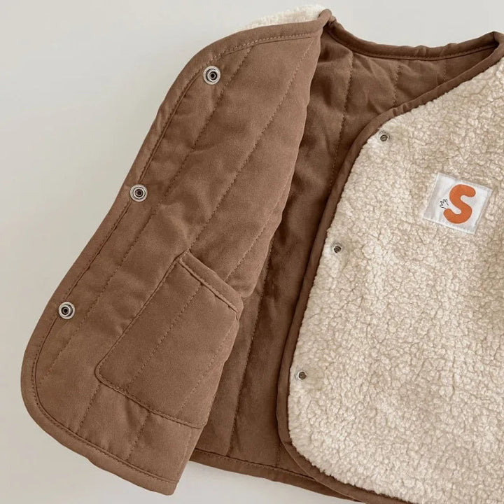 Unisex Body Warmer Reversible Lightweight Cotton for Kids 0-6 Years 6