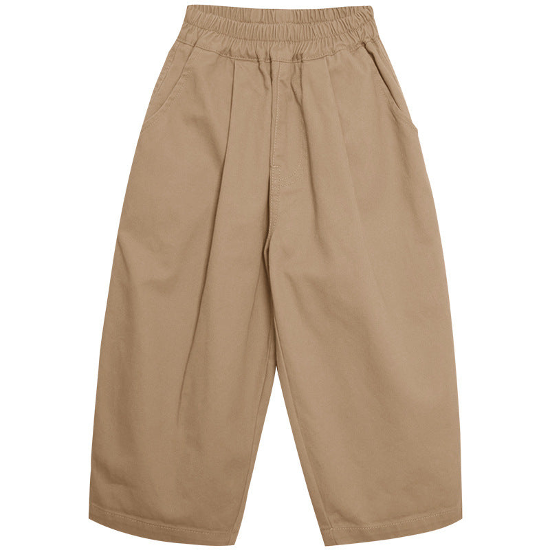 Product Title: Unisex Kids Pants - Relaxed Fit - 100% Cotton - Khaki/Grey 

Product Description: Looking for the ultimate comfy pants for your little ones? Check out our unisex kids' pants made from 100% soft cotton! These relaxed fit pants come in a stylish khaki and grey combo that’s perfect for any casual occasion. Your kids will love the comfort, and you'll love the easygoing style!

Handle: unisex-kids-pants-relaxed-fit-cotton-khaki-grey

Variants: 
- Size: 6