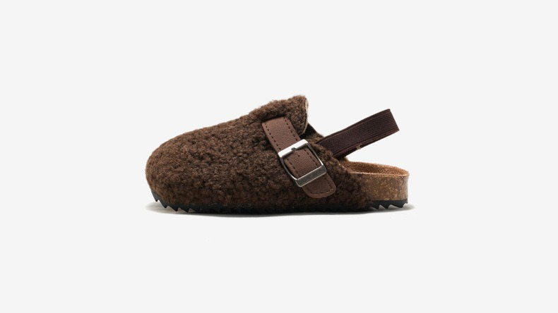 Unisex Instappers Schapenvacht Beige/Bruin Comfortabel Voor Kinderen Maat 20-34 0